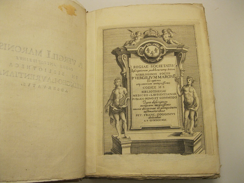 Codex antiquissimus a Rufio Turcio Aproniano V. C. distinctus et emendatus qui nunc Florentiae in bibliotheca mediceo - laurentiana adservatur bono publico typis descriptus anno MDCCXLI.